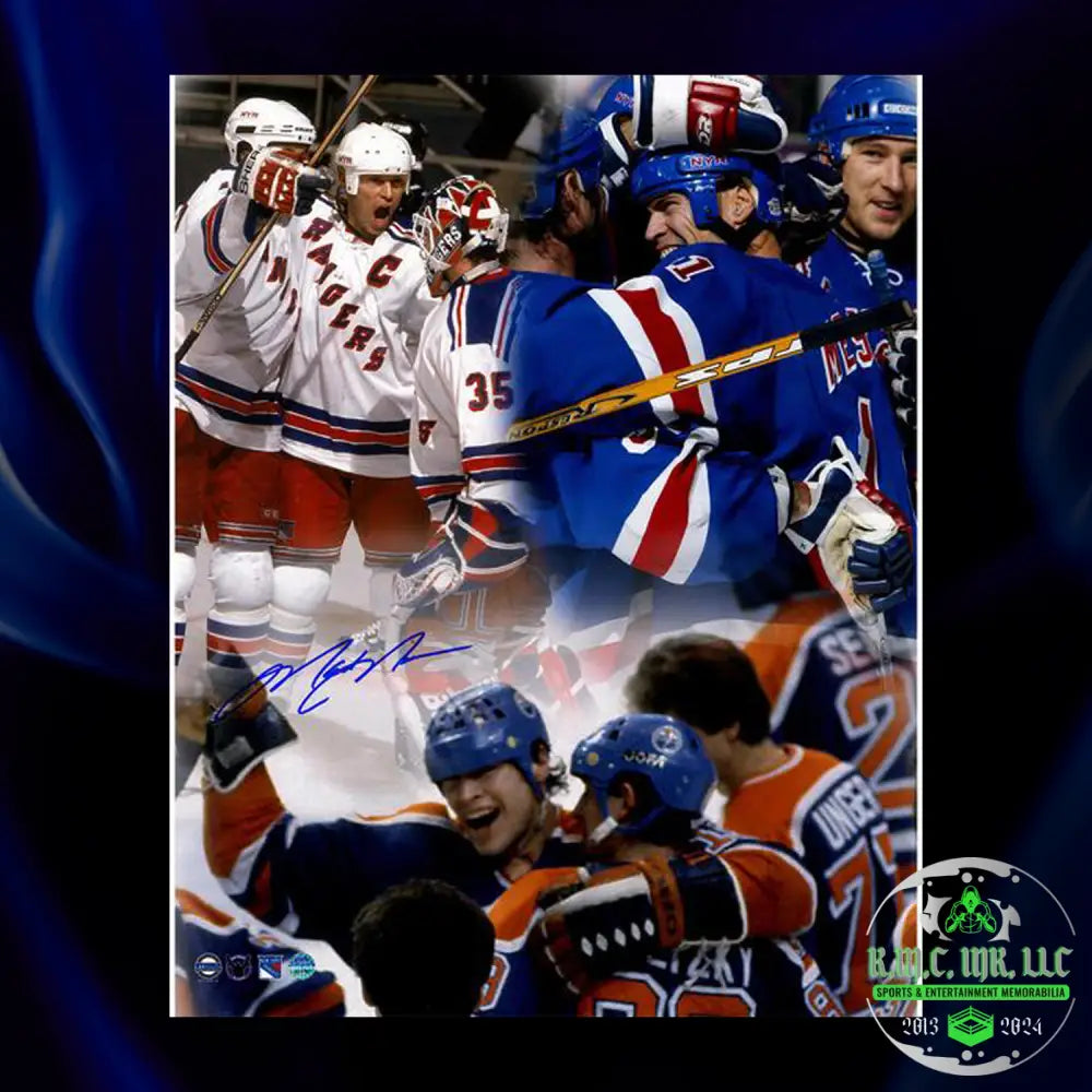 *Nhl Mark Messier Signed Autographed 11X14 Custom Career Highlights Collage W/Steiner Holo*