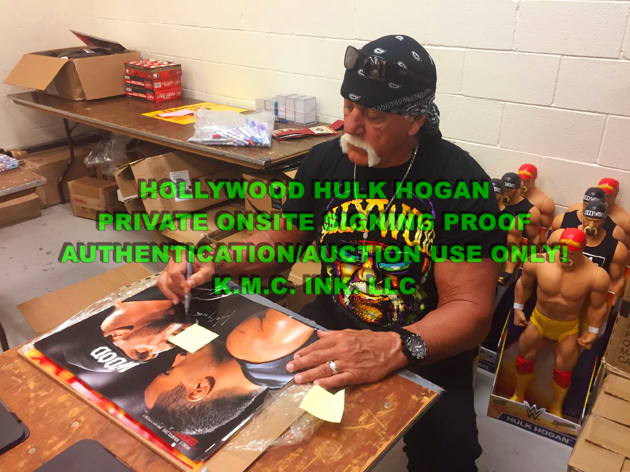*WWE/WWF HULK HOGAN SIGNED AUTOGRAPHED 16X20 HULK RULES W/ASI HOLO & ONSITE PROOF!*#HULKSTER140