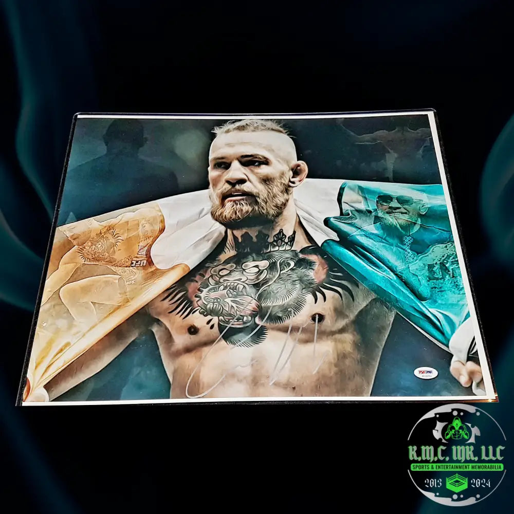 *Ufc Conor Mcgregor The Notorious One Signed Autographed 16X10 Custom Irish Collage1 Rare*