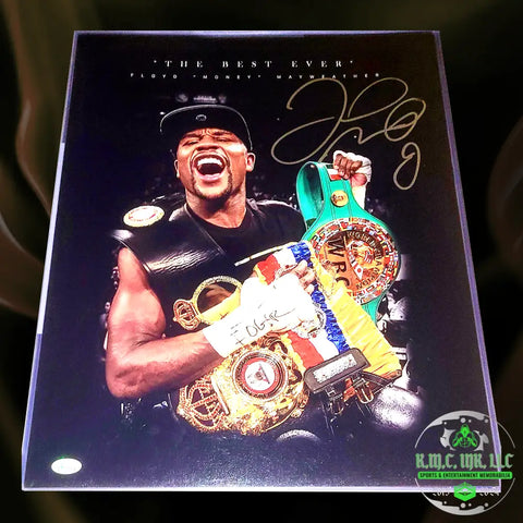 *Wbc Floyd Mayweather Signed Autographed 16X20 The Best Ever Collage W/ Jsa Cert*