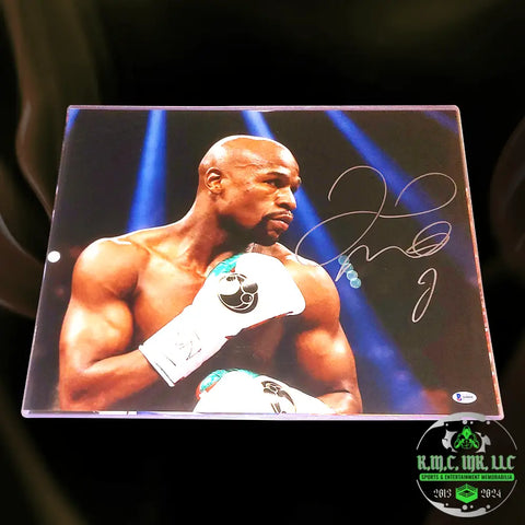 *Wbc Floyd Money Mayweather Signed Autographed 16X20 Poster Tbe Tmt W/ Onsite Proof & Beckett Bas