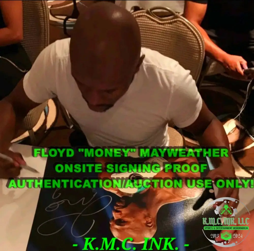 *Wbc Floyd Money Mayweather Signed Autographed 16X20 Poster Tbe Tmt W/ Onsite Proof & Beckett Bas