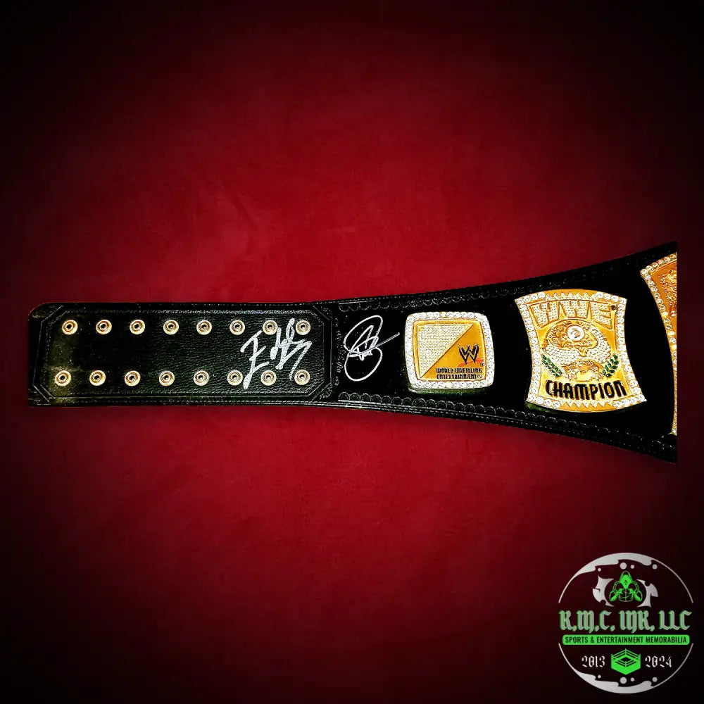 *Wwe Edge & Christian Dual Signed Autographed Rated R Superstar Spinner Belt W/Proof: