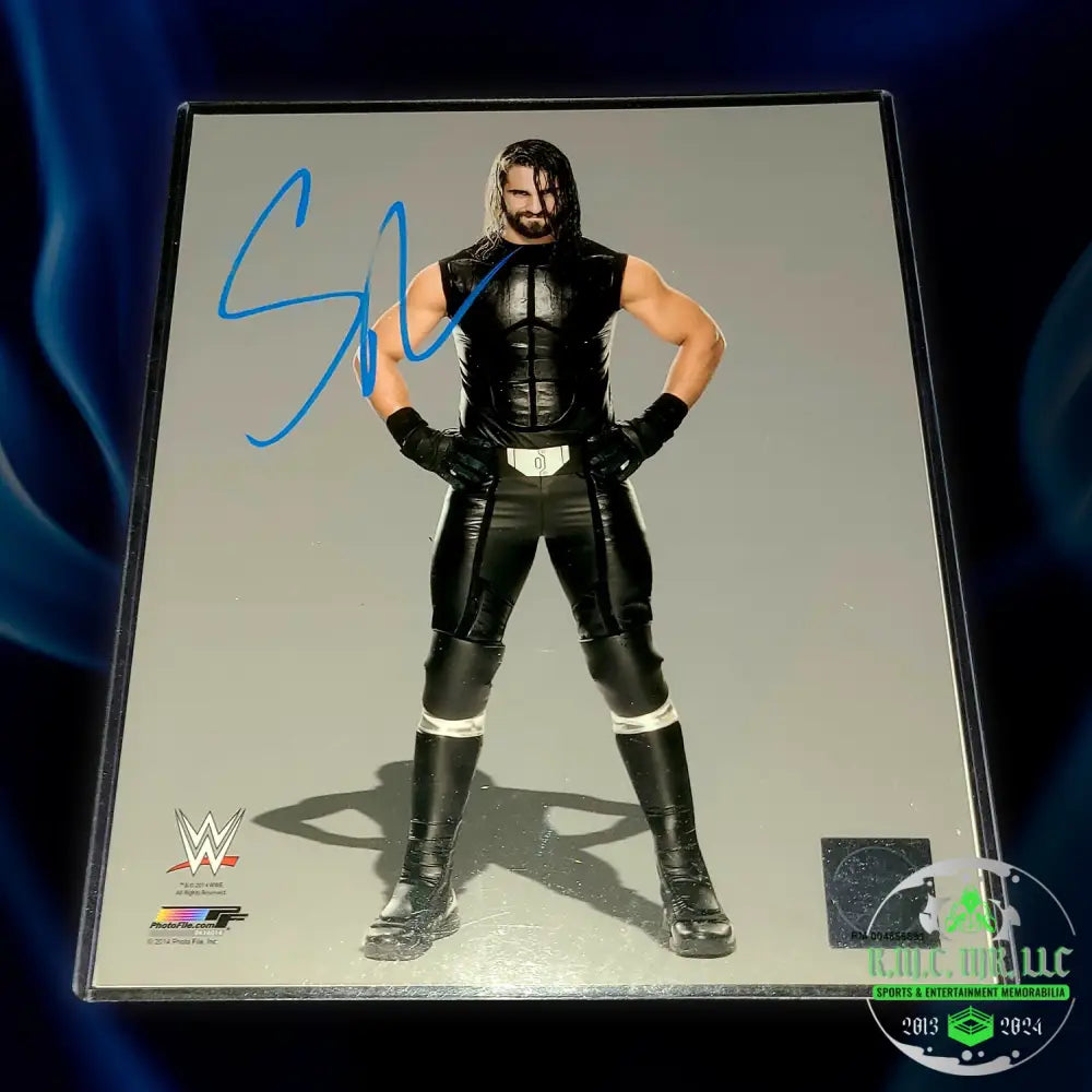*Wwe Seth Rollins Signed Autographed Gray/Black 8X10 Photofile*#Rollins177
