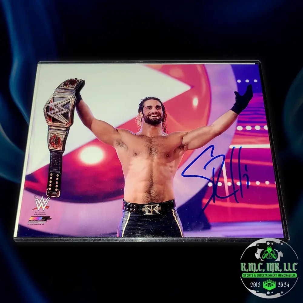 *Wwe Seth Rollins Signed Autographed Mania 31 Cash In 8X10 Photofile* #Rollins176