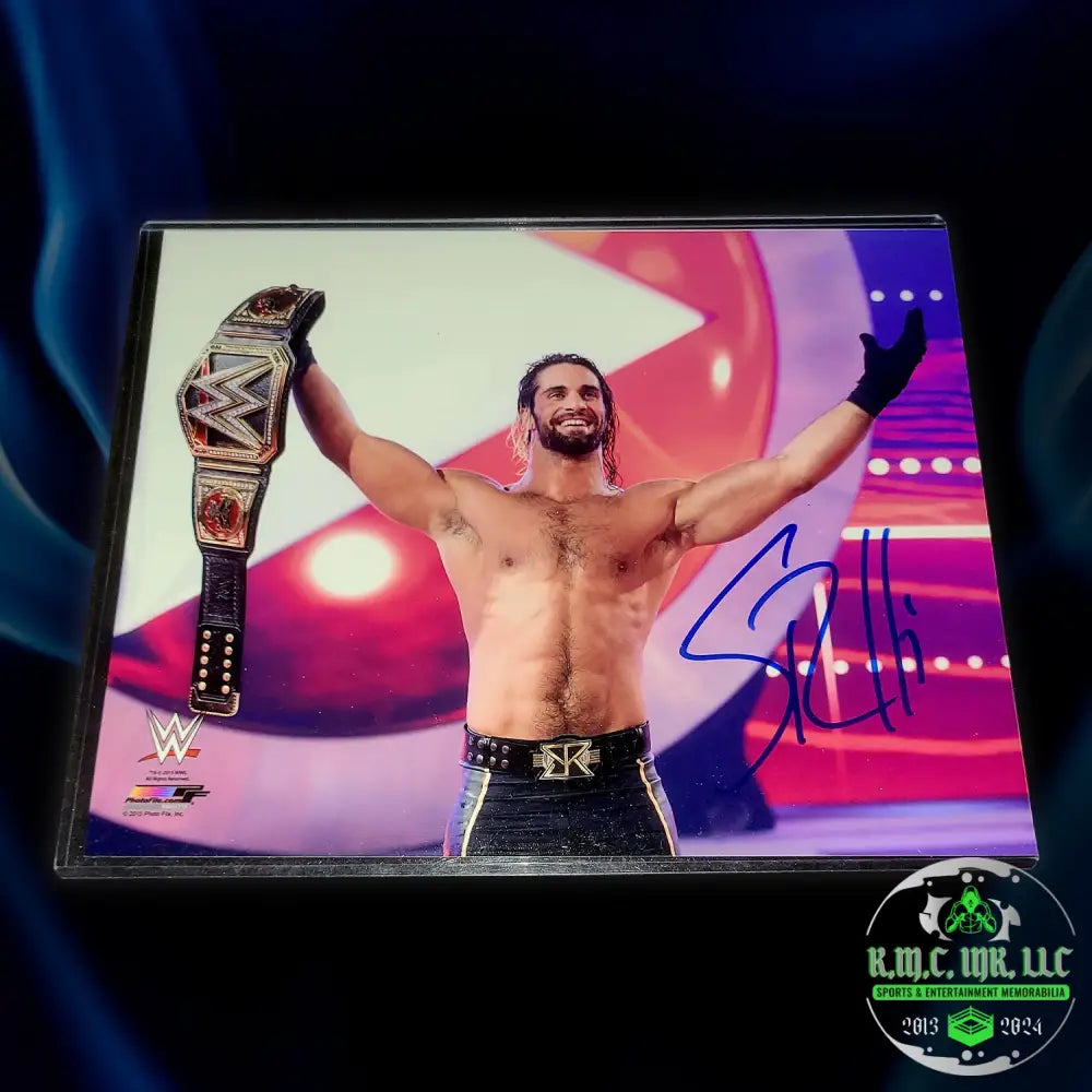 *Wwe Seth Rollins Signed Autographed Mania 31 Cash In 8X10 Photofile* #Rollins181