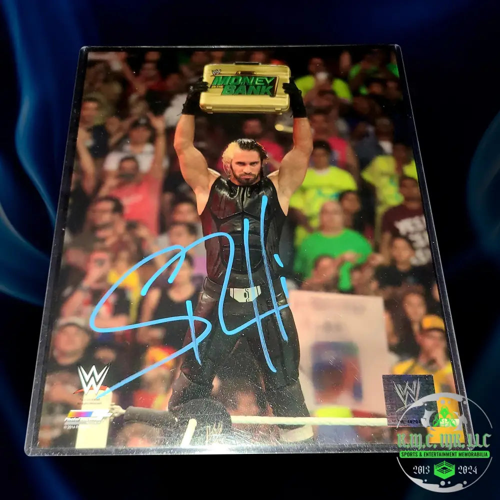 *Wwe Seth Rollins Signed Autographed Mitb Briefcase 8X10 Photofile* #Rollins180