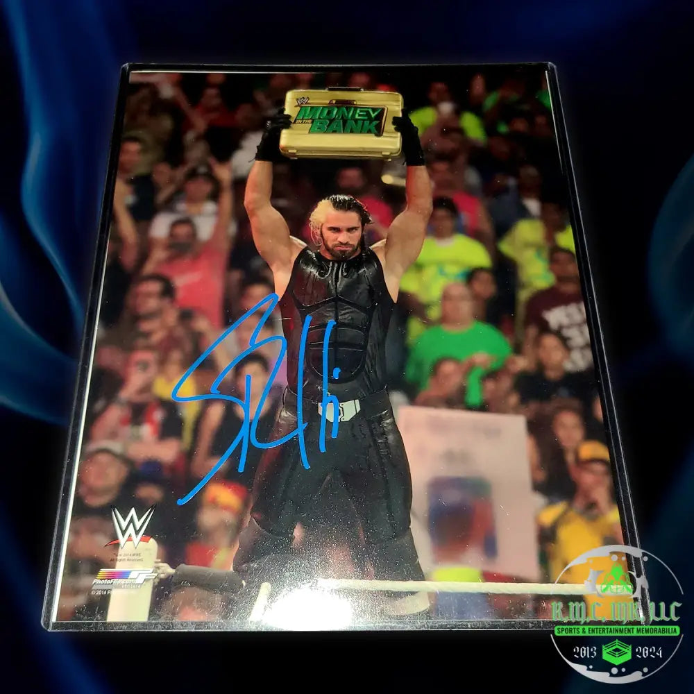 *Wwe Seth Rollins Signed Autographed Mitb Briefcase 8X10 Photofile* #Rollins190