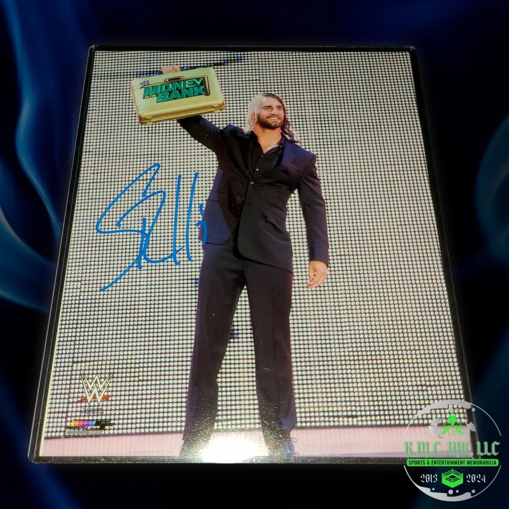*Wwe Seth Rollins Signed Autographed Suti Mitb Briefcase 8X10 Photofile* #Rollins191