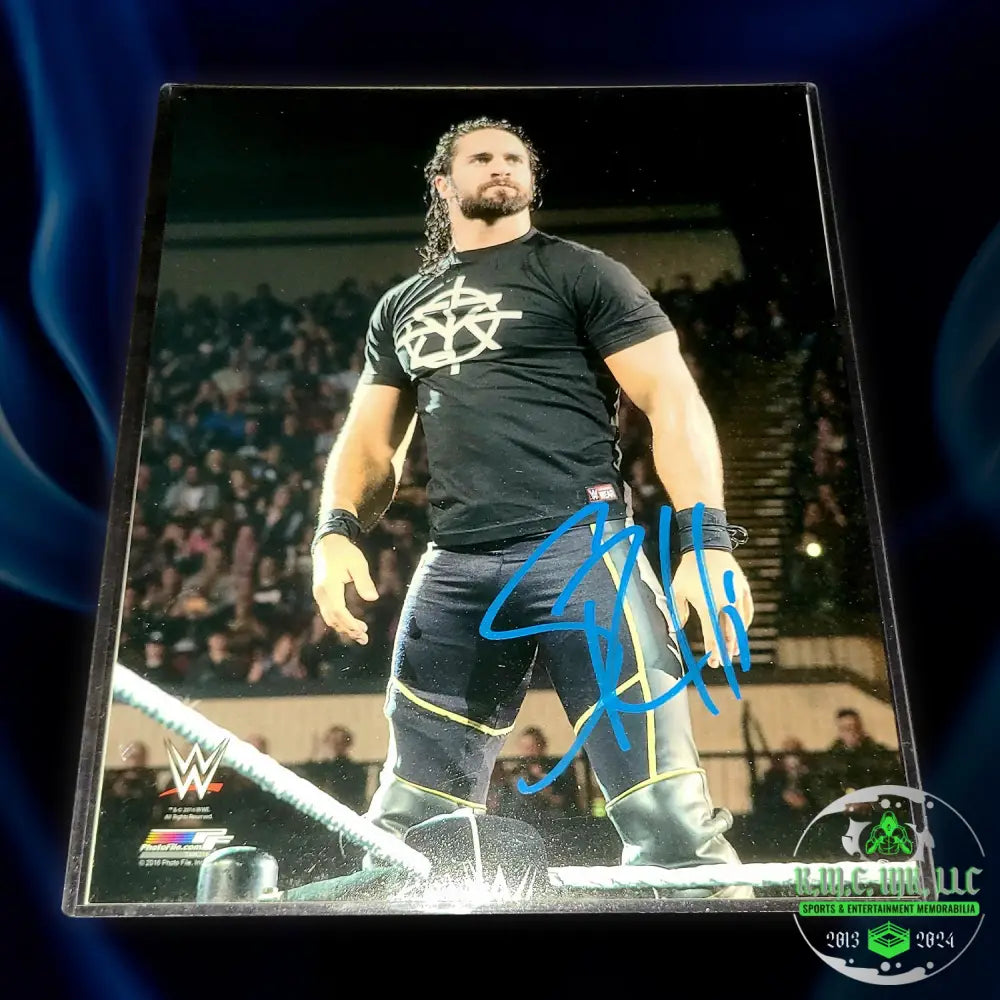*Wwe Seth Rollins Signed Autographed Toprope 8X10 Photofile* #Rollins179