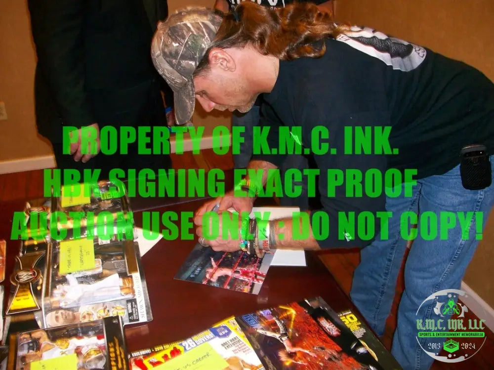 *Wwe Shawn Michaels Hbk & Hulk Hogan Dual Signed Autographed Inscribed ’Hogan Vs Hbk’ 8X10