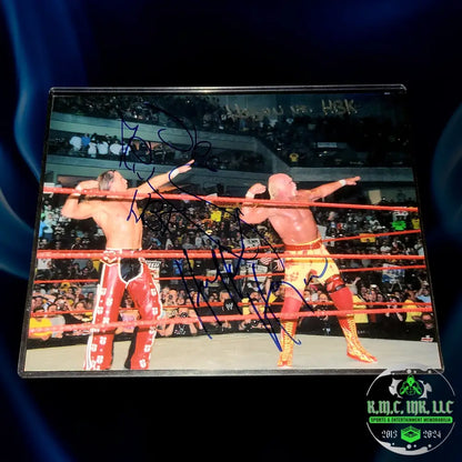 *Wwe Shawn Michaels Hbk & Hulk Hogan Dual Signed Autographed Inscribed ’Hogan Vs Hbk’ 8X10