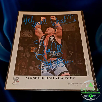 *Wwe Stone Cold Steve Austin Signed Autographed & Inscribed ’Hell Yeah!’ ’What!?’ 8X10