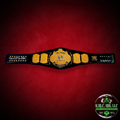 *Wwe Stone Cold Steve Austin Signed Autographed Wwf Winged Eagle Championship Title Beautiful Sig