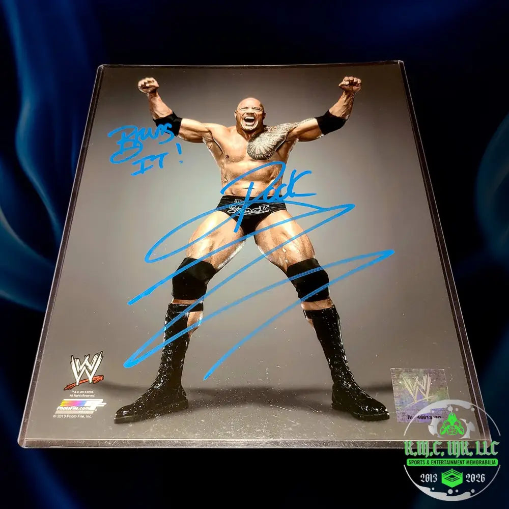 *Wwe The Rock Signed Autographed & Inscribed Bring It 8X10 Photofile* #Rock11