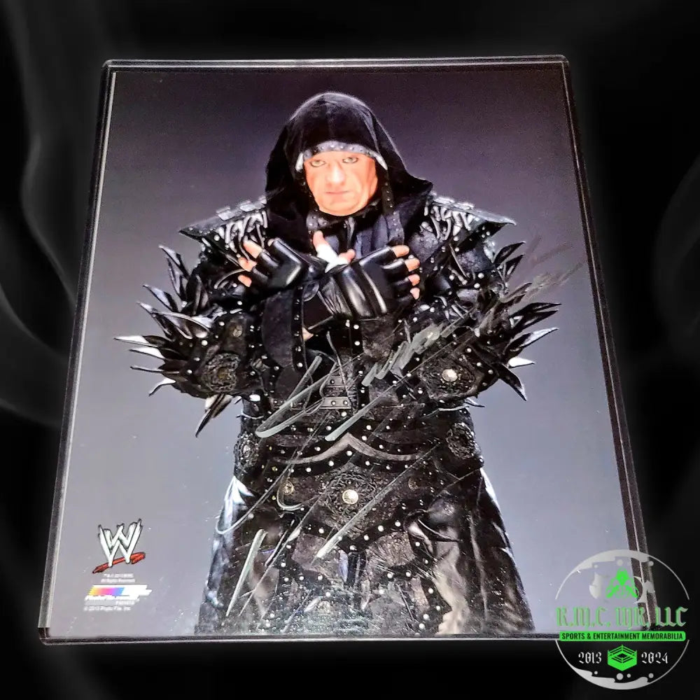 *Wwe The Undertaker Signed Autographed 8X10 Deadman Black/Silver Photofile Rare* #Taker61