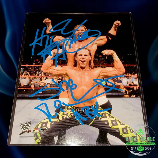 *Wwe Triple Hhh & Shawn Michaels Hbk Dual Signed Autographed Dx 8X10 Photofile #Dx112