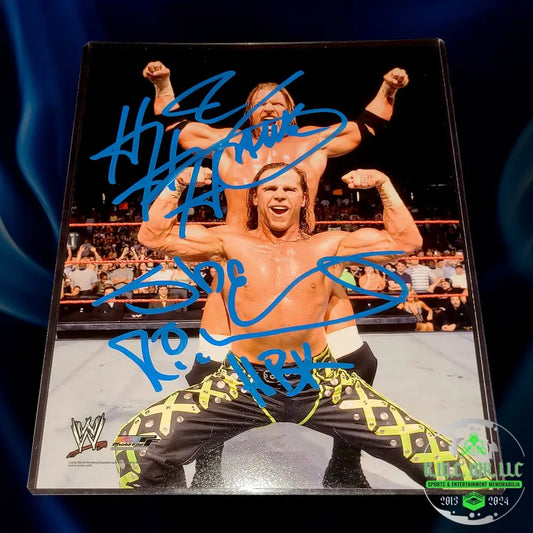 *Wwe Triple Hhh & Shawn Michaels Hbk Dual Signed Autographed Dx 8X10 Photofile #Dx113