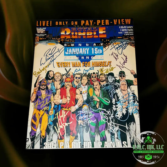 *Wwe/Wwf Royal Rumble 16X20 Custom Poster Signed Autographed By Hulk Hogan/Ric Flair/Shawn Michaels