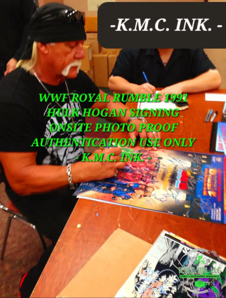 *Wwe/Wwf Royal Rumble 1992 16X20 Custom Poster Signed Autographed By Hulk Hogan/Ric Flair/Shawn