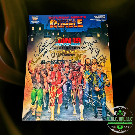*Wwe/Wwf Royal Rumble 16X20 Custom Poster Signed Autographed By Hulk Hogan/Shawn Michaels Hbk/Bret