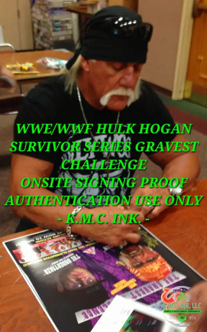 *Wwe/Wwf Survivor Series 16X20 Custom Poster Signed Autographed By Hulk Hogan/Ric Flair/Shawn