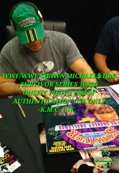 *Wwe/Wwf Survivor Series 16X20 Custom Poster Signed Autographed By Hulk Hogan/Ric Flair/Shawn