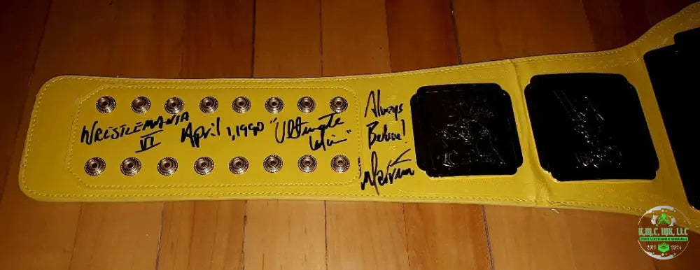 *Wwe/Wwf The Ultimate Warrior Rip Signed Autographed + 7X Inscribed ’Wrestlemania Vi April 1 1990