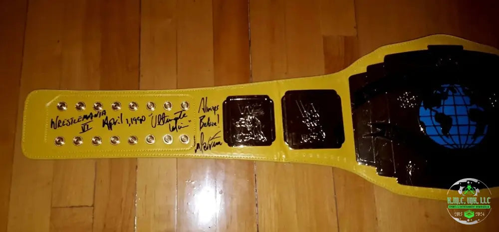 *Wwe/Wwf The Ultimate Warrior Rip Signed Autographed + 7X Inscribed ’Wrestlemania Vi April 1 1990