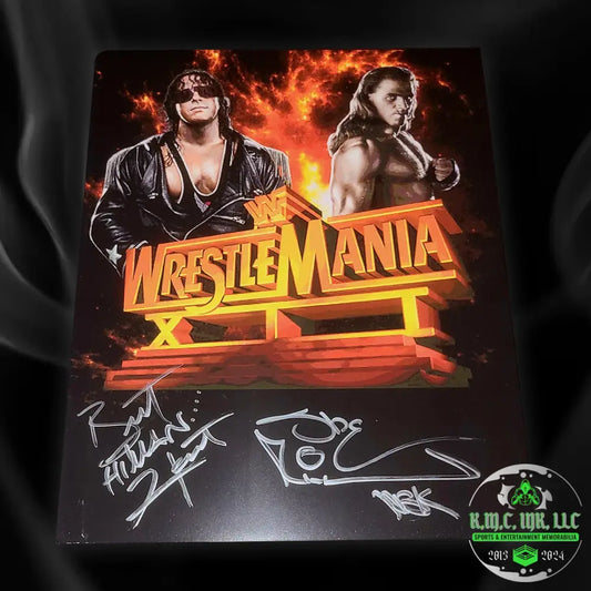 *Wwf/Wwe Bret Hitman Hart & Shawn Michaels Hbk Dual Signed Mania 12 Custom 8X10 Photo* #Hbkbret268