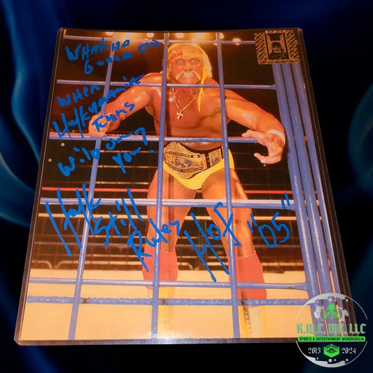 *Wwf/Wwe Hulk Hogan Signed Autograph W/ Multiple Inscriptions ’Whatcha Gonna Do When Hulkamania
