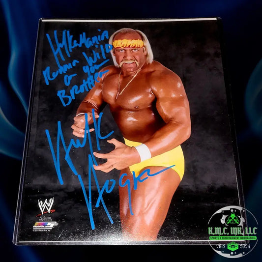 *Wwf/Wwe Hulk Hogan Signed Autographed & Fully Inscribed ’Hulkamania Runnin Wild On You