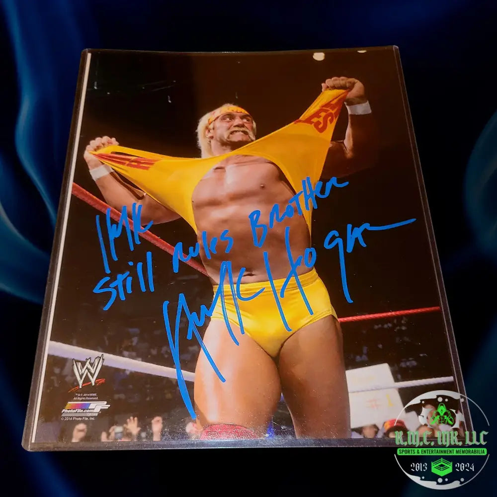 *Wwf/Wwe Hulk Hogan Signed Autographed & Inscribed ’Hulk Still Rules Brother!’ 8X10 Photofile*