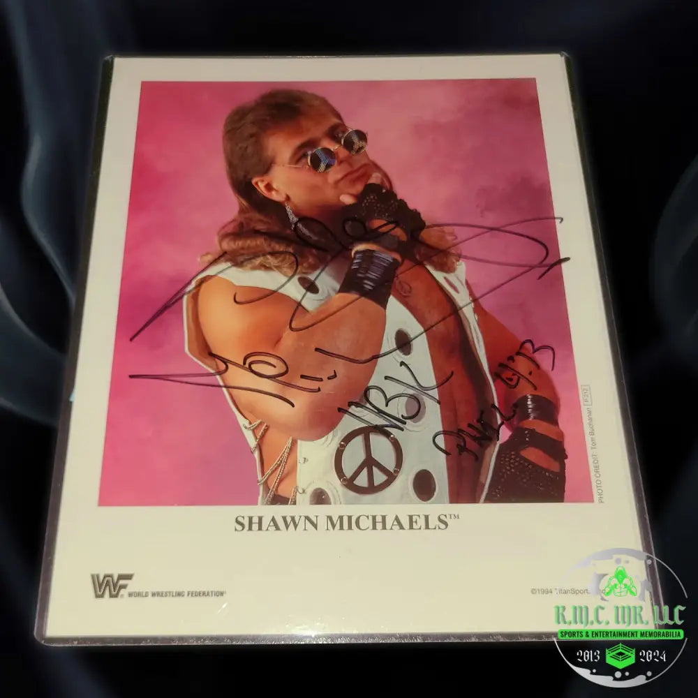 *Wwf/Wwe Shawn Michaels Hbk Signed Autographed & Inscribed 8X10 Photofile P-*#Hbk136