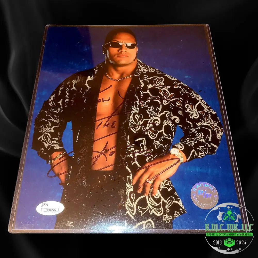 *Wwf/Wwe The Rock Signed Autographed & Full Inscription ’Know Your Role!’ 8X10 Photo W/Jsa