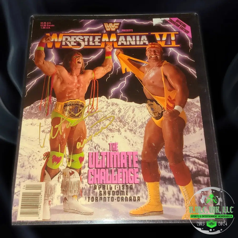*Wwf/Wwe The Ultimate Warrior Signed Autographed Wrestlemania Vi 8X10 Photo* #Warrior145