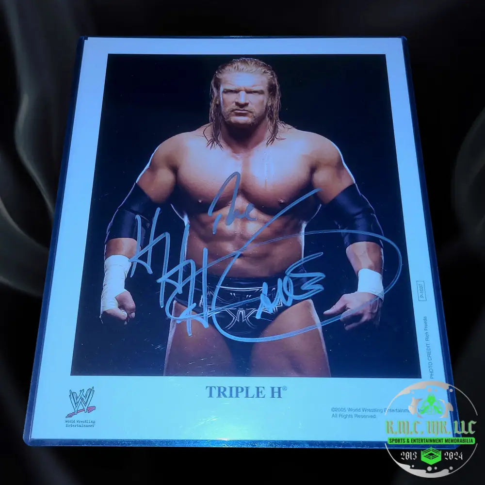 *Wwf/Wwe Triple H Signed Autographed Original 8X10 Photofile P-1037*#Hhh123